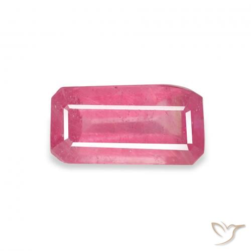 1.84 ct Red Ruby Gemstone, Ruby Gem in Octagon Step Cut Shape for Sale.