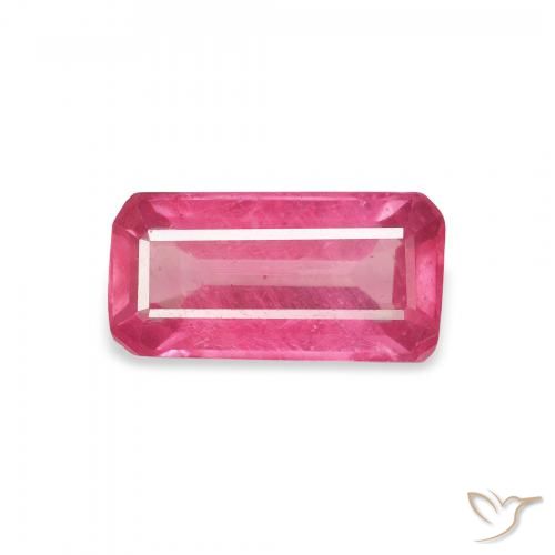 1.83ct Natural Pinkish Red Ruby, Emerald Cut, VS-SI