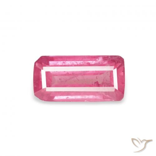1.62ct Natural Hot Pink Ruby, Emerald Cut, VS-SI