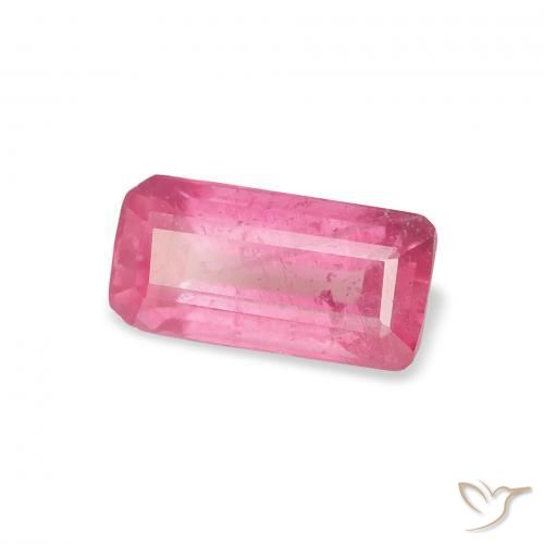 1.62 ct Pink Ruby Stone, Natural Ruby in Octagon Step Cut Shape for Sale