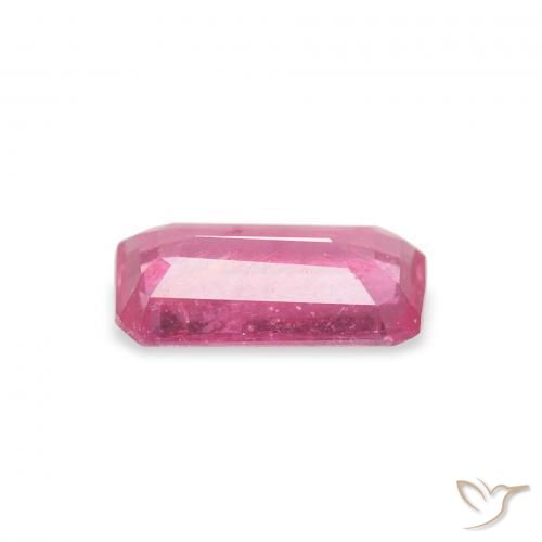 Ruby Gemstone in 8.5 x 4.7 mm Size for Sale, Ruby Stone in Medium Dark-Pink Color