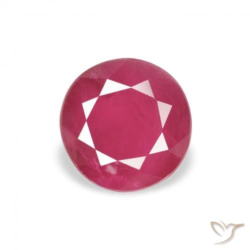 1.01ct Natural Pinkish Red Ruby, Round, VS