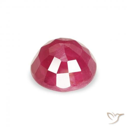 Ruby Gemstone in 5.5 mm (calibrated) Size for Sale, Ruby Stone in Pinkish Red Color