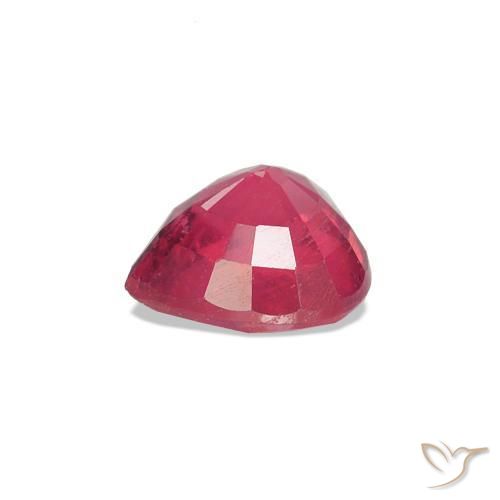 Ruby Gemstone in 5 x 5 mm (calibrated) Size for Sale, Ruby Stone in Medium Red Color