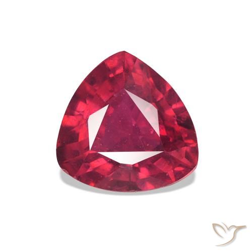 1.48ct Medium Dark-Red Ruby, Trillion, VS