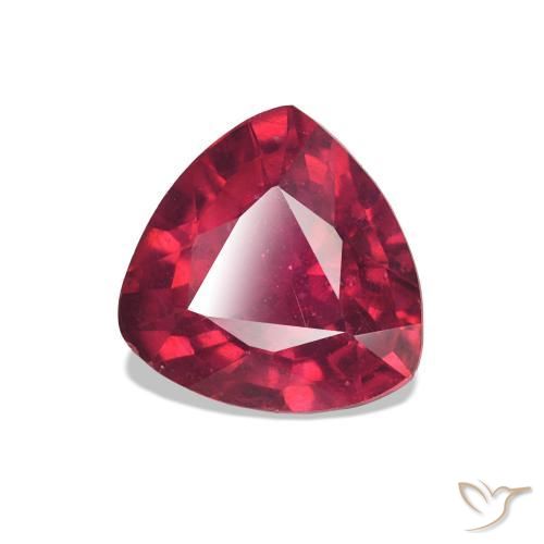1.48 ct Red Ruby Stone, Natural Ruby in Trillion Facet Shape for Sale