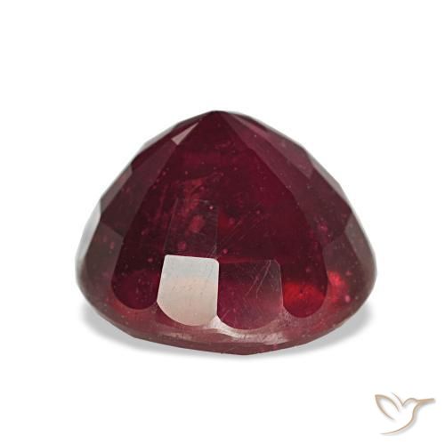 Ruby Gemstone in 8.5 mm (calibrated) Size for Sale, Ruby Stone in Wine Red Color