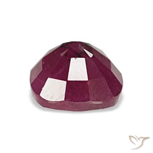Ruby Gemstone in 6.5 x 6.3 mm Size for Sale, Ruby Stone in Medium Red Color