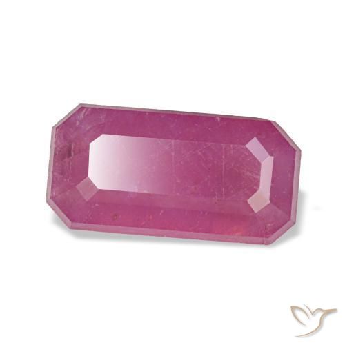 1.71 ct Purple Ruby Stone, Natural Ruby in Octagon Step Cut Shape for Sale