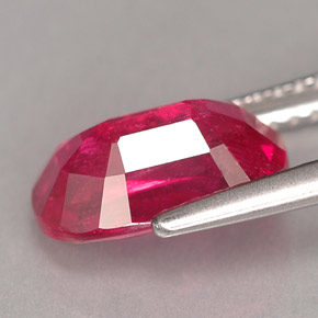Ruby Gemstone in 10 x 7.2 mm Size for Sale, Ruby Stone in Pink Red Color