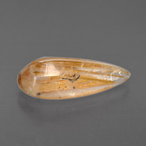 Rutile Quartz Gemstone in 15 x 7.1 mm Size for Sale, Rutile Quartz Stone in Colorless Color