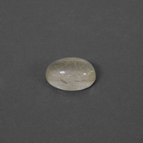 1.35 ct Yellow Rutile Quartz Stone, Natural Rutile Quartz in Oval Cabochon Shape for Sale