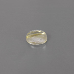 1.54 ct Yellow Rutile Quartz Gemstone, Rutile Quartz Gem in Oval Cabochon Shape for Sale.