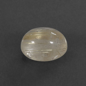 1.59 ct Yellow Rutile Quartz Gemstone, Rutile Quartz Gem in Oval Cabochon Shape for Sale.