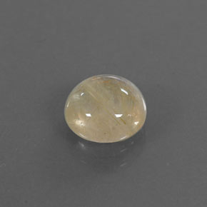 1.80 ct Yellow Rutile Quartz Stone, Natural Rutile Quartz in Round Cabochon Shape for Sale