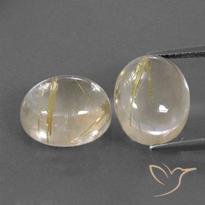 10.86 ct Oval Rutile Quartz, 11.9 x 9.9 mm From India, Photo A
