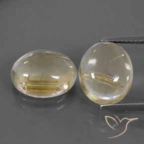 10.69 ct Oval Rutile Quartz, 12.3 x 10 mm From India, Photo A