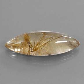 23.1ct Marquise Cabochon Colorless Golden Rutile Quartz Gem for sale 23.1ct Marquise Cabochon Colorless Golden Rutile Quartz Gem (ID: 334081)