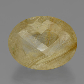 66.6ct Oval Checkerboard Colorless Golden Rutile Quartz for sale thumb image of 66.6ct Oval Checkerboard Colorless Golden Rutile Quartz (ID: 404354)