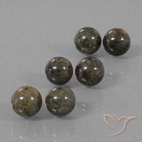 22.88 ctw Brown Rutile Quartz Stones, Natural Rutile Quartz in Drilled Sphere Shape for Sale