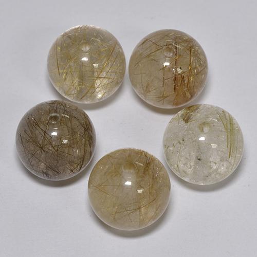 7ct Drilled Sphere Multicolor Rutile Quartz Gem for sale 7ct Drilled Sphere Multicolor Rutile Quartz Gem (ID: 423094)