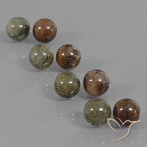 Rutile Quartz Gemstones in 8.5 mm Size for Sale, Rutile Quartz Stones in Multicolor Color