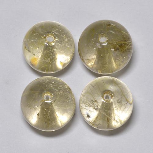 25ct Drilled Sphere Colorless Golden Rutile Quartz for sale thumb image of 25ct Drilled Sphere Colorless Golden Rutile Quartz (ID: 423423)