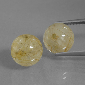 5.5ct Drilled Sphere Colorless Golden Rutile Quartz for sale thumb image of 5.5ct Drilled Sphere Colorless Golden Rutile Quartz (ID: 434811)