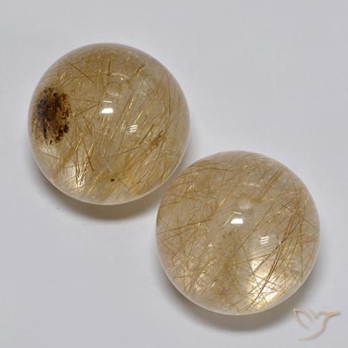 21.04 ct Drilled Sphere Rutile Quartz, 11.5 mm From India, Photo A