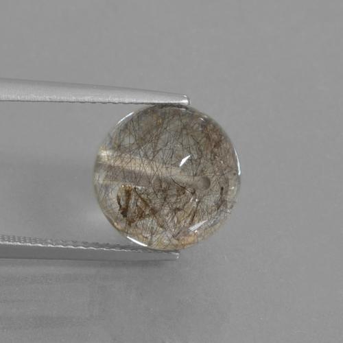 Светло-коричневый Рутиловый Кварц Камень - 10.8ct Просверленный Шар (ID: 435310)