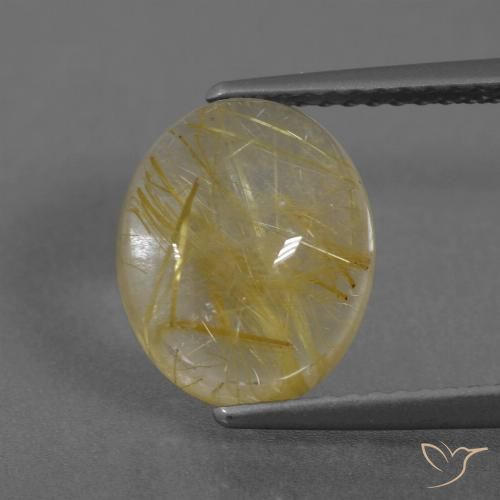 4.15 ct Oval Rutile Quartz, 11 x 9 mm From India, Photo A