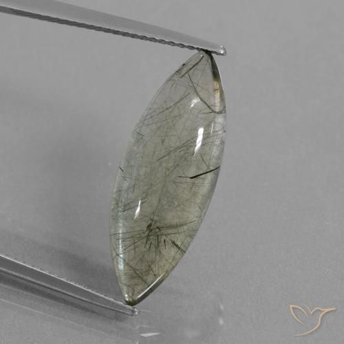 7.05 ct Marquise Rutile Quartz, 23.1 x 8.7 mm From India, Photo A