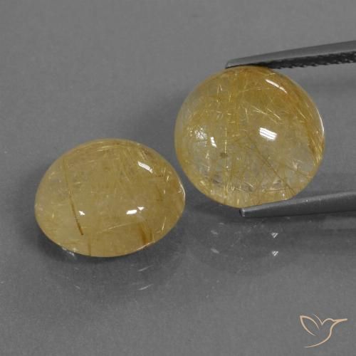 8.46 ct Round Rutile Quartz, 11 mm From India, Photo A