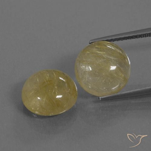 9.84 ct Round Rutile Quartz, 11 mm From India, Photo A