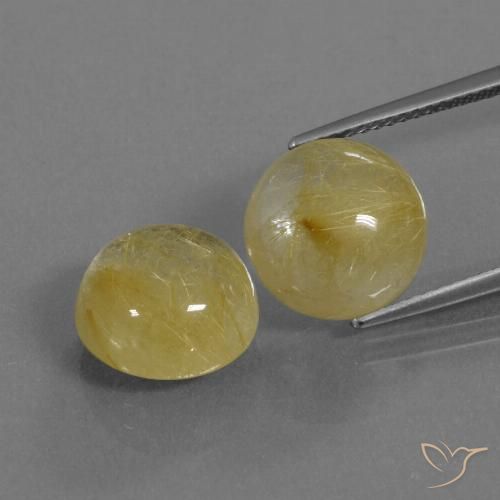 10.77 ct Round Rutile Quartz, 11 mm From India, Photo A