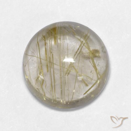 5.19ct Natural Tuscany Yellow Rutile Quartz, Round, Transparent