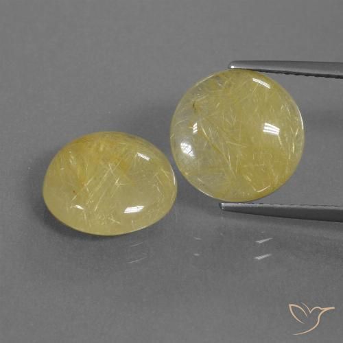 8.43 ct Round Rutile Quartz, 11.3 mm From India, Photo A