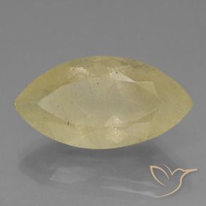 17.15 ct Yellow Rutile Quartz Stone, Natural Rutile Quartz in Marquise Facet Shape for Sale