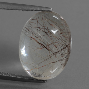 9.2ct Oval Cabochon Golden Red Rutile Quartz for sale thumb image of 9.2ct Oval Cabochon Golden Red Rutile Quartz (ID: 448763)