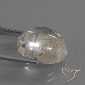 Rutile Quartz Gemstone in 12 mm (calibrated) Size for Sale, Rutile Quartz Stone in Light Brown Color