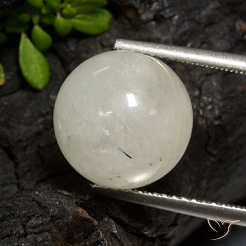 11.38ct Natural Clear with Black Rutile Quartz, Sphere / Ball, Translucent