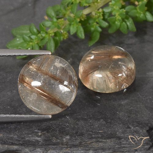 7.24 ct Round Rutile Quartz, 10.1 mm From India, Photo A