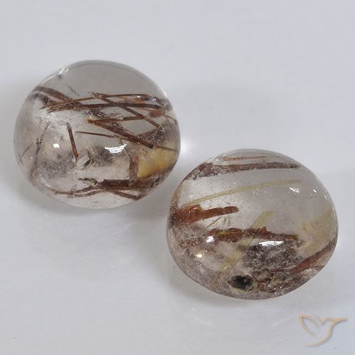 2.95 ct Round Rutile Quartz, 7.1 mm From India, Photo A