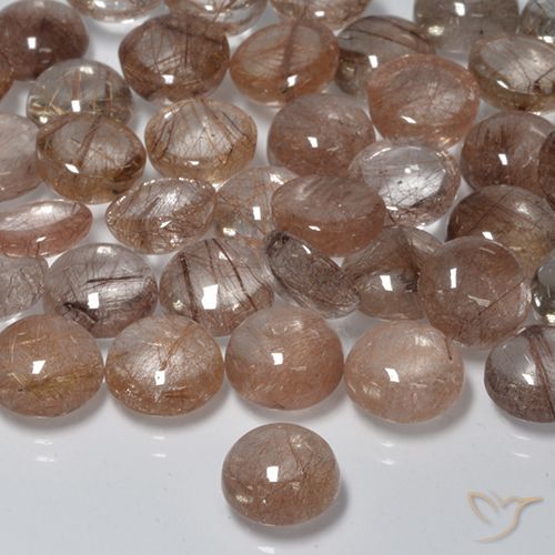 1.97ct Natural Clear with Brown Rutile Quartz, Round, Translucent