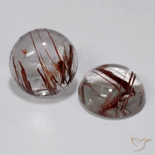 5.22 ct Round Rutile Quartz, 9 mm From India, Photo A