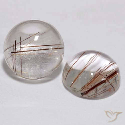 5.4 ct Round Rutile Quartz, 9.4 mm From India, Photo A