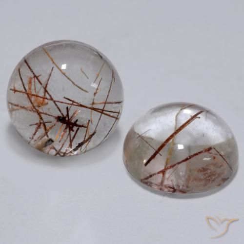 5.29 ct Round Rutile Quartz, 9.1 mm From India, Photo A