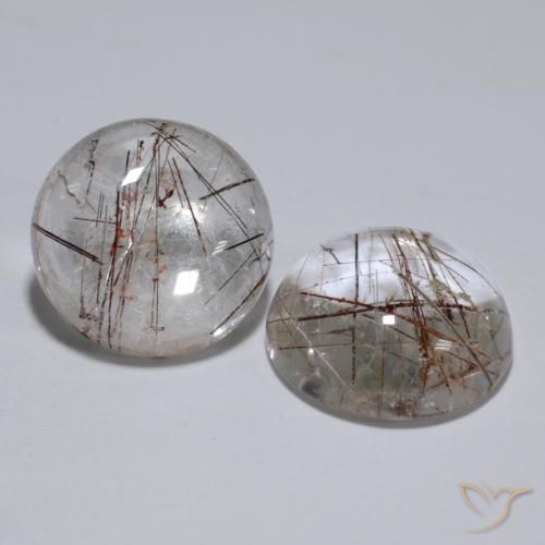 11.65 ct Round Rutile Quartz, 11.9 mm From India, Photo A