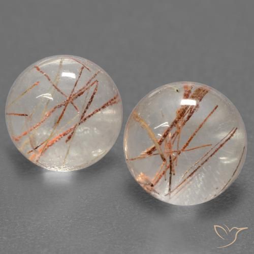 3.64 ct Round Rutile Quartz, 7.3 mm From India, Photo A