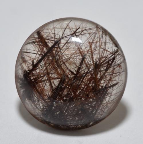 5.42 ct Round Rutile Quartz, 12 mm From India, Photo A